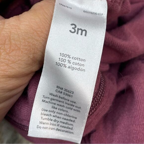 5 for $25🔥Carter's Zip Front Pajama Sleeper Baby Girl Size 3 Months - Picture 5 of 6